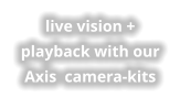 live vision + playback with ourAxis  camera-kits